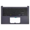 Asus 90NB0UT2-R31HU0 gyári billentyűzet felső fedéllel (HU kiosztás, háttérvilágítással), fekete