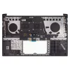 Asus 90NB0UT2-R31HU0 gyári billentyűzet felső fedéllel (HU kiosztás, háttérvilágítással), fekete