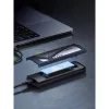 Külső M.2 NVMe/SATA SSD ház, USB-C 3.1, alumínium