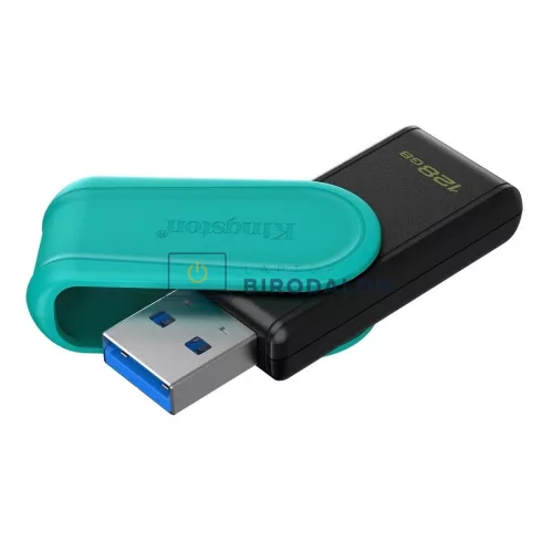 Kingston DataTraveler Exodia S 128GB USB 3.2 Gen 1 pendrive, fekete-türkiz