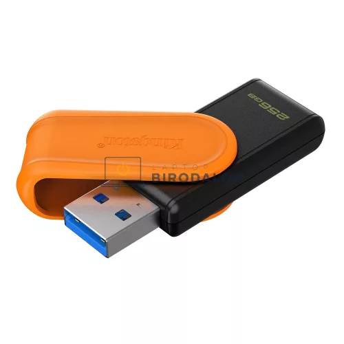 Kingston DataTraveler Exodia S 256GB USB 3.2 Gen 1 pendrive, fekete-narancs