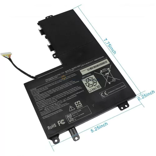 Toshiba Satellite U50t-A, M50-A, M40-A, U940, E45T, E55T OEM laptop akkumulátor, 11.4V 4160mAh (50Wh)