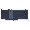Dell Latitude 3150, 3160, E5250, E5270, E5470, E5570, Precision 3510 laptop akkumulátor OEM