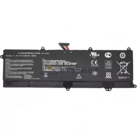  Asus VivoBook S200E, X202E, X201E, Q200E OEM laptop akkumulátor 7.4V 5136mAh (38Wh)