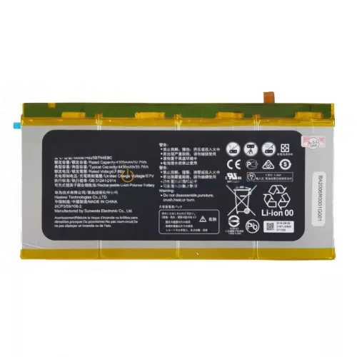 Huawei MateBook E, MateBook m5-6Y54, HZ-W19 OEM laptop akkumulátor, 7.6V 4300mAh