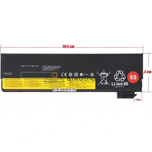 Lenovo ThinkPad L460, L470, T440s, T440, T450 11.4V 2100mAh (24Wh) 3-cellás OEM laptop akkumulátor