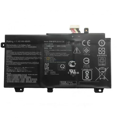 Asus TUF FX504, FX505, FX80, FX86, FA506, FA706 OEM laptop akkumulátor, 11.4V 48Wh