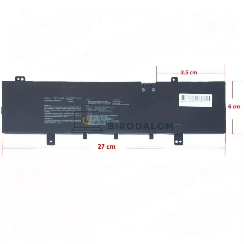 Asus VivoBook 15 X505ZA, X505BA, X505BP, F505, F505ZA OEM laptop akkumulátor 11.52V 3653mAh (42Wh)