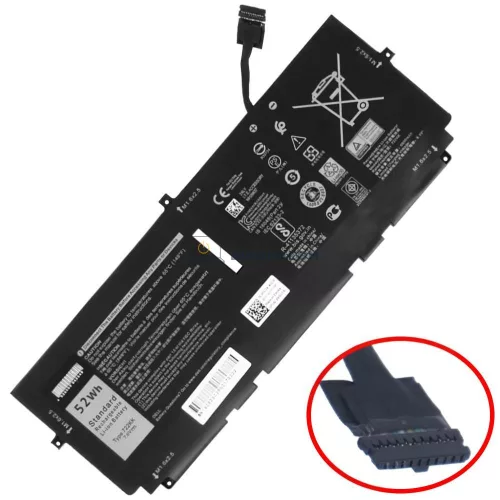 Dell XPS 13 9300, 9310, 9380 OEM laptop akkumulátor, 7.6V 6500mAh (52Wh)