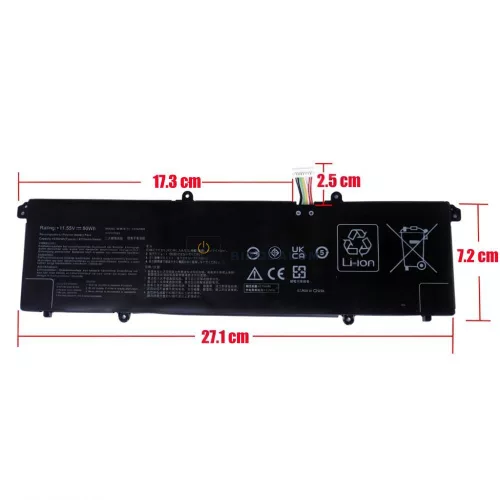 Asus VivoBook S13, S14, S15, 16X M1603QA, D533, X321 sorozat OEM laptop akkumulátor 11.55V 4329mAh (50Wh)