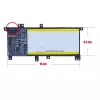 Asus X455, X455L, X455LA, X455LD, X455LN, DX882LD, F41LD OEM laptop akkumulátor 7.6V 4775mAh (37Wh)