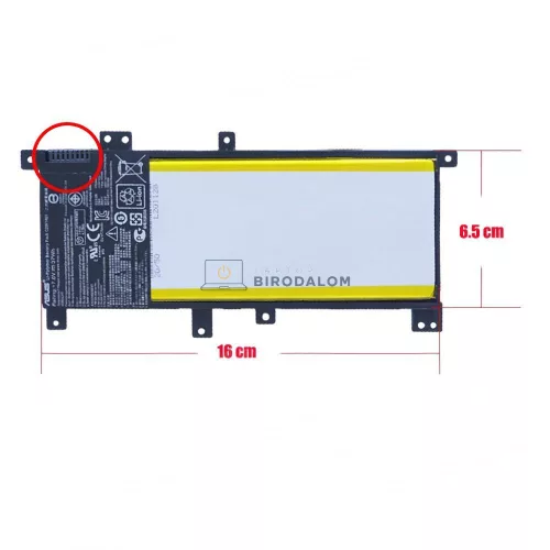 Asus X455, X455L, X455LA, X455LD, X455LN, DX882LD, F41LD OEM laptop akkumulátor 7.6V 4775mAh (37Wh)