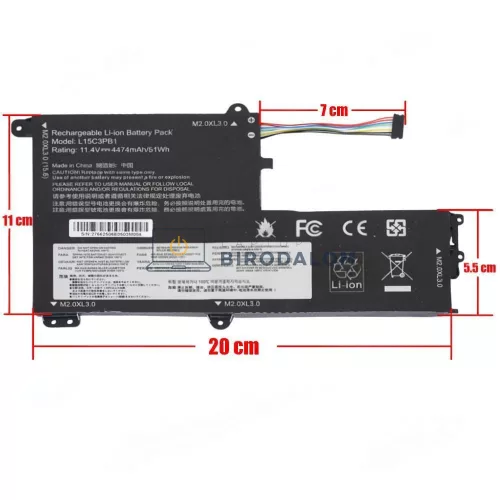 Lenovo Yoga 510, IdeaPad 330S, 330S-15IKB, 330S-15ARR, 330S-15AST OEM laptop akkumulátor 7.4V 30Wh