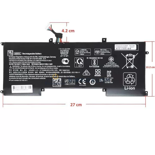 HP Envy 13-AD000 sorozat OEM laptop akkumulátor 7.7V 6962mAh AB06XL