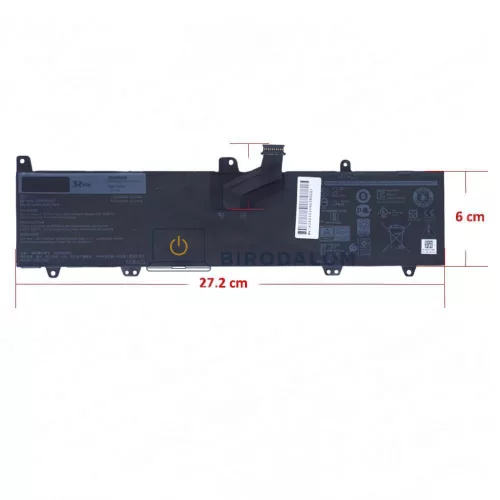 Dell Inspiron 11 3162, 3164, 3168, 3169, 3179, 3180, 3185 gyári laptop akkumulátor, 7.6V 4013mAh (32