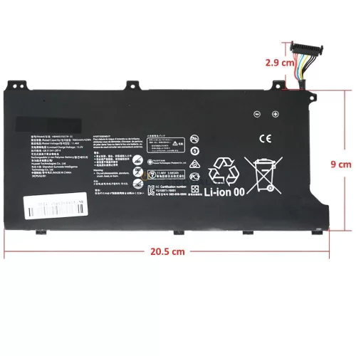 Huawei MateBook D 15 BoD-WDH9 / Boh-WAQ9R OEM laptop akkumulátor, 11.46V 3665mAh
