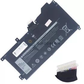   Dell Latitude 7200 2-in-1, 7210 2-in-1 OEM laptop akkumulátor, 7.6V 4750mAh (38Wh)