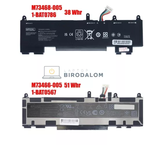 HP EliteBook x360 1040 G9, 830 G9, 830 G10, EliteBook 840 G9, 840 G10 gyári laptop akkumulátor 11.58