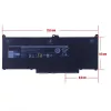 Dell Latitude 5300, 5310, 7300, 7400, Inspiron 7306 2-in-1 OEM laptop akkumulátor, 7.6V 7500mAh (60W