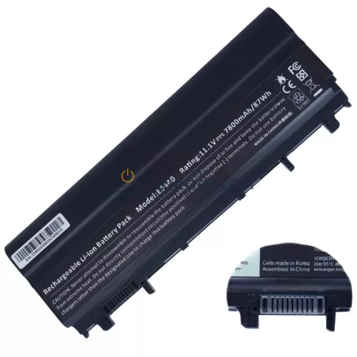 Dell Latitude E5440, E5540 9-cellás OEM laptop akkumulátor, 11.1V 87Wh 7800mAh