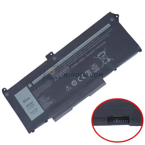 Dell Latitude 5420, 5520, Precision 3560 OEM laptop akkumulátor, 15.2V 4140mAh (63Wh) 4-cellás