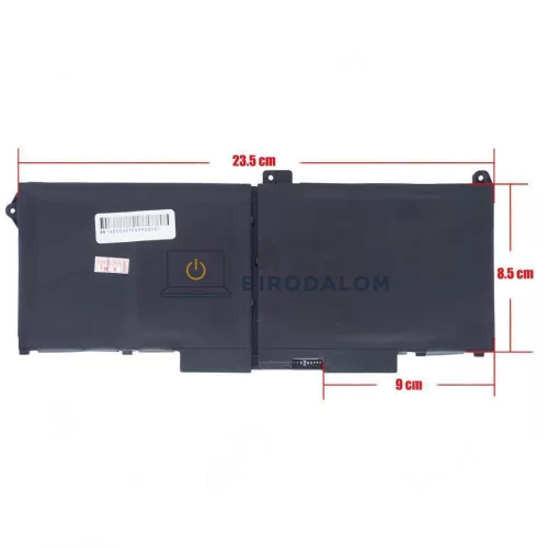 Dell Latitude 5420, 5520, Precision 3560 OEM laptop akkumulátor, 15.2V 4140mAh (63Wh) 4-cellás