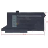 Dell Latitude 5420, 5520, Precision 3560 OEM laptop akkumulátor, 11.4V 3500mAh (42Wh) 3-cellás