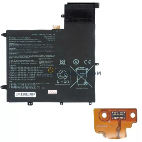 Asus ZenBook Flip S UX370UA, UX370F, Q325UA OEM laptop akkumulátor 7.7V 5025mAh (39Wh)