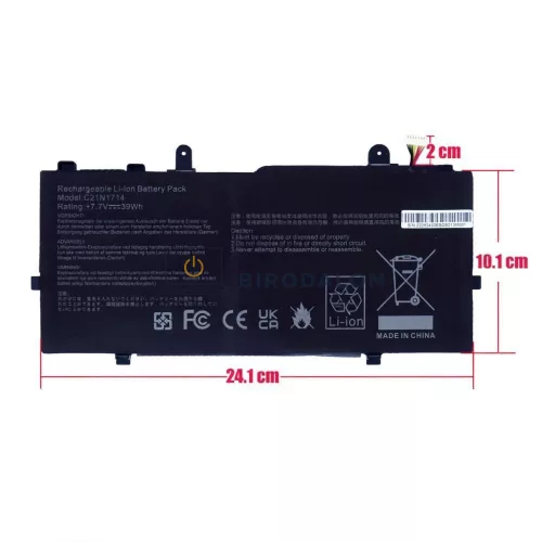 Asus VivoBook Flip 14 TP401, TP401MA, TP401NA, TP401CA OEM laptop akkumulátor 7.7V 5000mAh (39Wh)