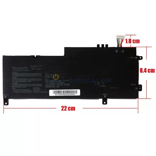 Asus ZenBook UX562, UX562FD, UX562FDX, UX562FN, Q536F, Q536FD OEM laptop akkumulátor, 15.4V 3740mAh 