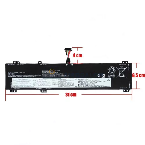 Lenovo Legion 5 15IAH7, Legion 5 15IAH7H, Legion 5 Pro 16IAH7 OEM laptop akkumulátor 15.44V 80Wh