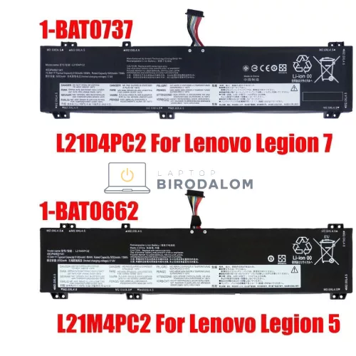 Lenovo Legion 5 15IAH7, Legion 5 15IAH7H, Legion 5 Pro 16IAH7 OEM laptop akkumulátor 15.44V 80Wh