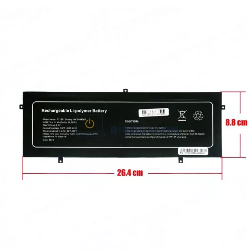 Peaq Notebook Slim S130, Jumper EZbook 3 Pro OEM laptop akkumulátor 7.6V 4600mAh (34.96Wh)