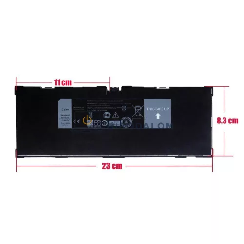 Dell Venue 11 Pro 5130, 7130, 7139, 7140 OEM tablet akkumulátor, 7.4V 4220mAh (32Wh)