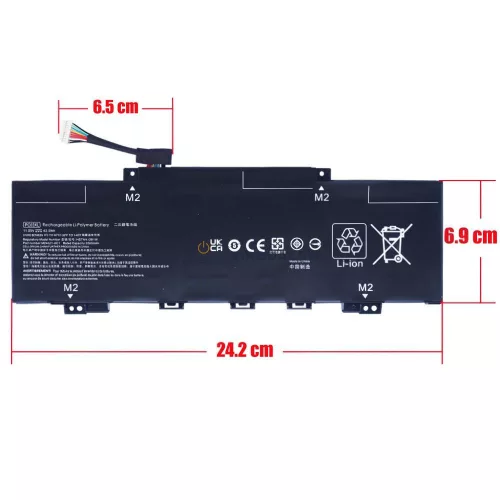 HP EliteBook 635 Aero G11, Pavilion Aero 13-BE, 13Z-BE, 13-BG, Envy x360 14-es 11.55V 3560mAh OEM laptop akkumulátor