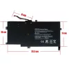 HP Envy Sleekbook 6-1000, 6-1001TU, 6-1001TX, 6-1002TU, 6-1003TU OEM laptop akkumulátor, 14.8V 60Wh
