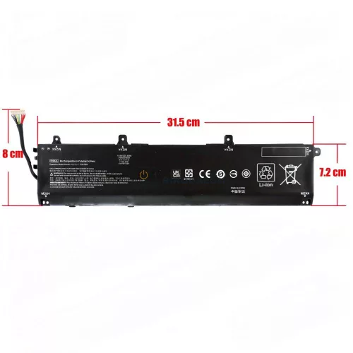 HP ZBook Power G7, G8, G9, G10, G10 A OEM laptop akkumulátor 11.58V 6880mAh (83Wh)