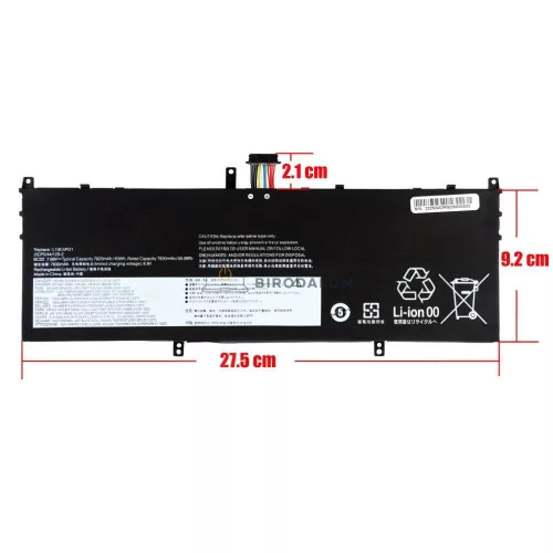 Lenovo Yoga C640-13IML, IdeaPad 6-13ARE05, IdeaPad 6-13ALC6, Yoga 6 13ARE05 7.68V 7820mAh (60Wh) OEM laptop akkumulátor
