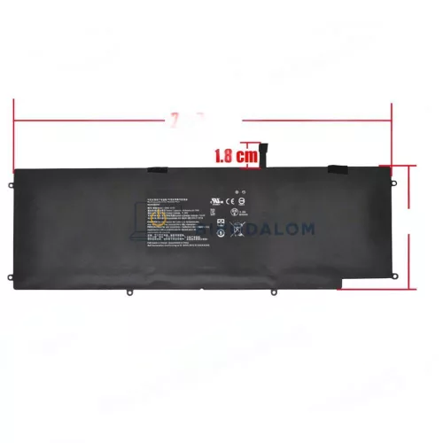 Razer Blade Stealth 12.5 (2016) / Blade Stealth 13 (2017) laptop akkumulátor, 11.55V 4640mAh (53.6Wh