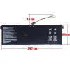 Acer Swift 3 SF316-51, SF313-52, SF313-52G, Spin 5 SP513, Swift 5 SF514 gyári laptop akkumulátor, 15