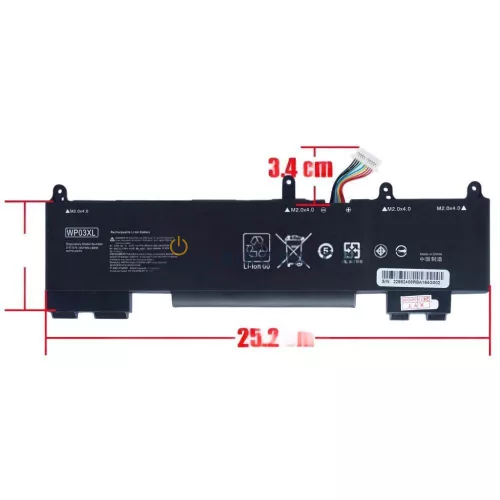 HP EliteBook 830 G9, 835 G9, 840 G9, 845 G9, 1040 G9 OEM laptop akkumulátor, 11.58V 3152mAh (38Wh)
