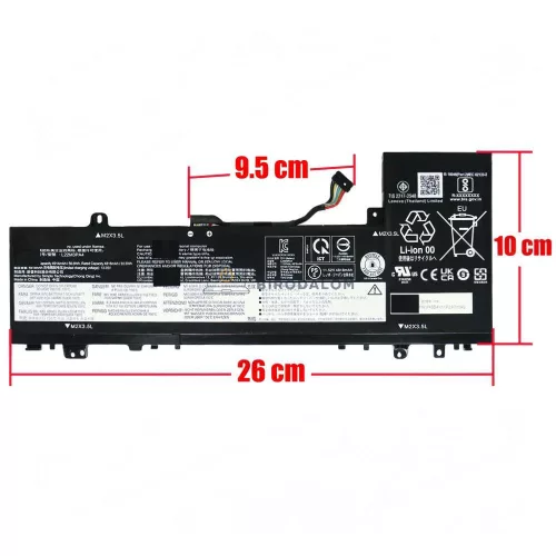 Lenovo IdeaPad Slim 5-14ABR8, Slim 5-14IAH8, Slim 5-14IRL8, Slim 5-16ABR8 OEM laptop akkumulátor 11.52V 4818mAh (55.5Wh)