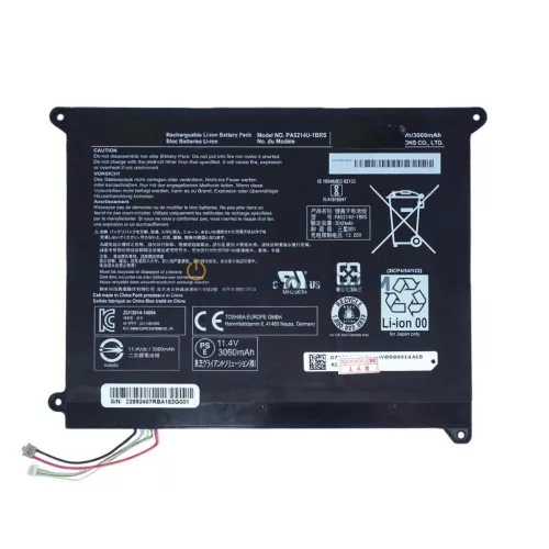 Toshiba Portégé WT20-B, Z20T-B, Z20T-C sorozat OEM laptop akkumulátor, 11.4V 3060mAh (36Wh)