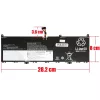 Lenovo IdeaPad Slim 3 15IRU8, Yoga Slim 7 ProX 14IAH7 OEM laptop akkumulátor, 15.52V 4511mAh (70Wh)