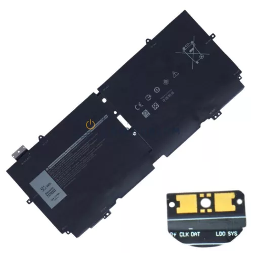 Dell XPS 13 7390 2-in-1 (P103G) OEM laptop akkumulátor, 7.6V 6375mAh (51Wh)