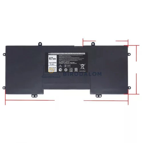 Dell Chromebook 13 7310 OEM laptop akkumulátor 11.4V 5960mAh (67Wh)