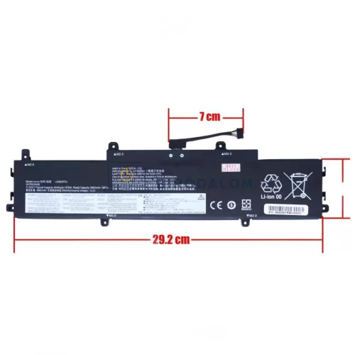 Lenovo 14e Chromebook Gen3 82W7, IdeaPad Slim 3 Chrome 14IAN8 83BN OEM laptop akkumulátor, 11.52V 49