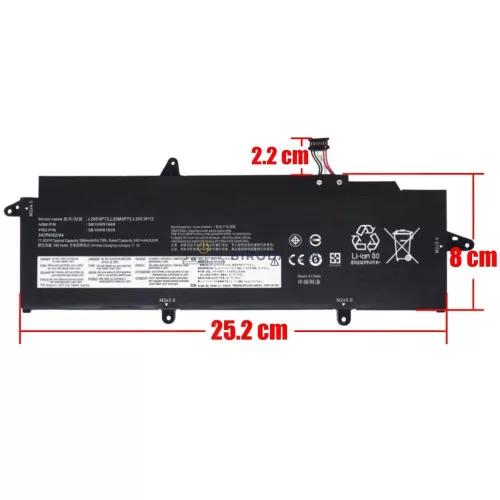 Lenovo ThinkPad X13 Gen 2, X13 Gen 3 11.52V 3564mAh (54.7Wh) OEM laptop akkumulátor