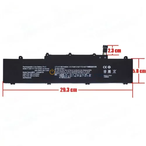 Lenovo ThinkPad E14 Gen 3-4, E15 Gen 4 laptop akkumulátor, 11.52V 4861mAh (56Wh) 3 cellás OEM
