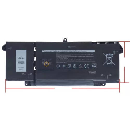 Dell Latitude 13 5320, 7320, Latitude 14 7420, Latitude 15 7520 gyári laptop akkumulátor, 11.4V 3684